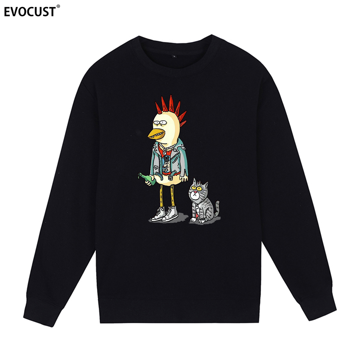 新裤子New Pants摇滚嘎嘎咪咪乐队彭磊主唱卡通动漫圆领卫衣男女