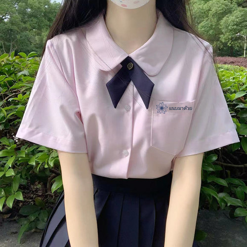 泰式长袖涤棉校供衬衫