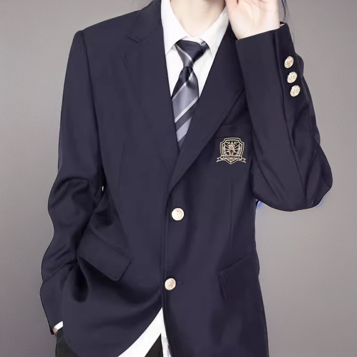 jk音符原创高校学院风外套dk制服