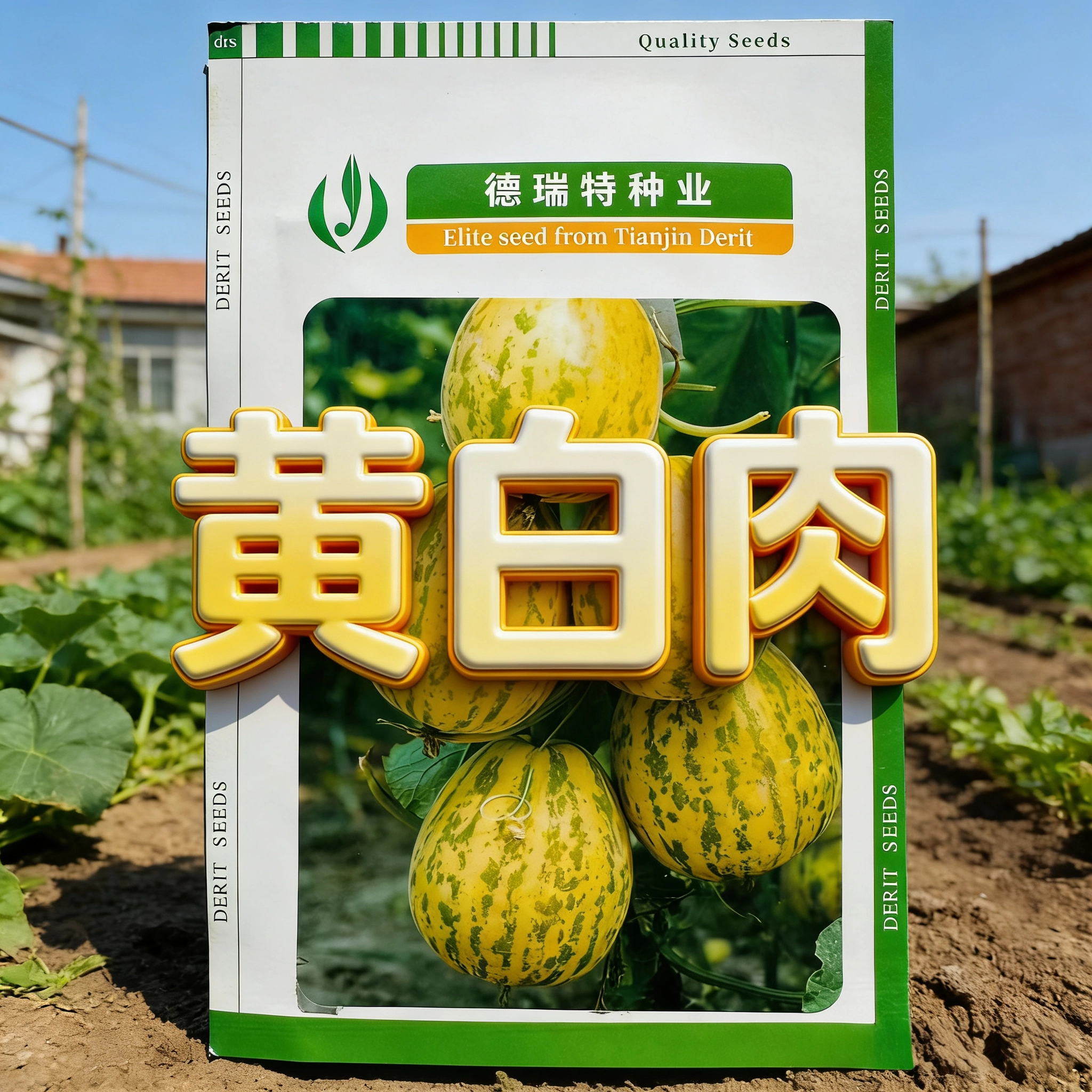 博洋55甜瓜种子肉质脆香甜瓜种四季播种基地易种阳台盆栽蔬菜种子