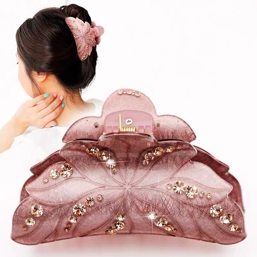 韩版水钻简约中号气质发抓