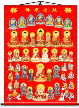 全佛图挂观音菩萨地藏王挂画