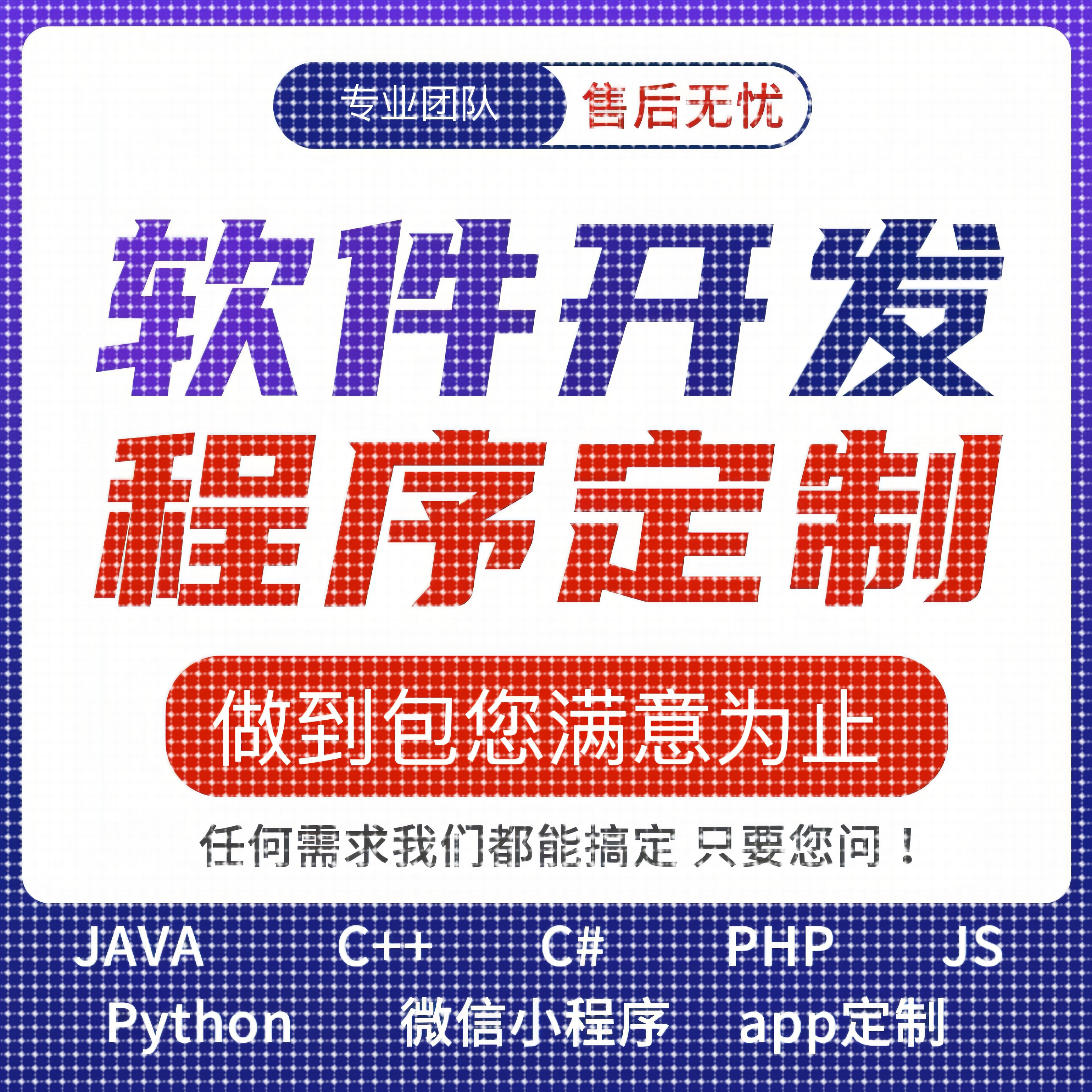 java程序设计web项目php系统python程序开发C++开发代码定制程序