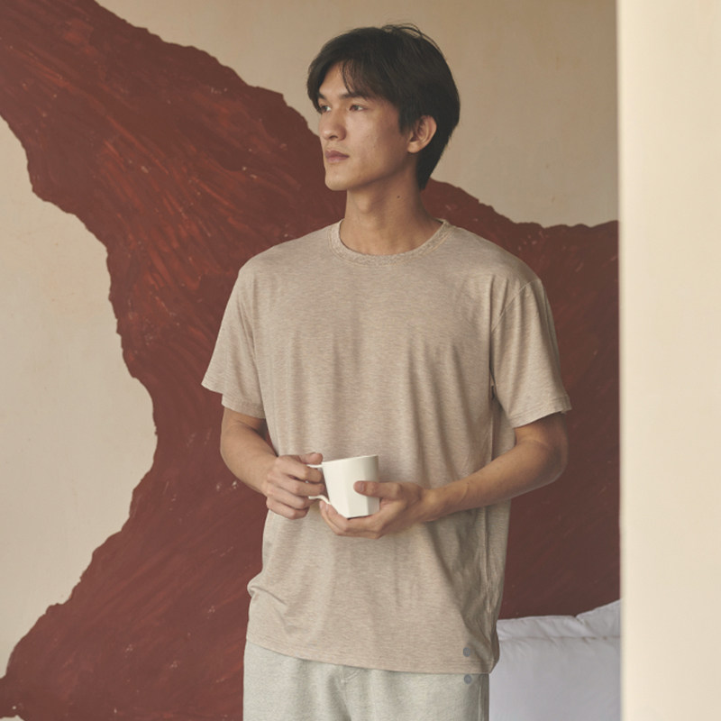 Nest Basics竹轻盈系列男士短袖竹纤维T恤夏季新品居家休闲上衣|ruв категории Нижнее белье, подтяжки/жилет/футболка - от Buy2taobao.com для оказания профессиональной услуги покупки агента Taobao