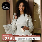 Nest Designs女士套头圆领卫衣Like Lois可外穿休闲上衣家居服