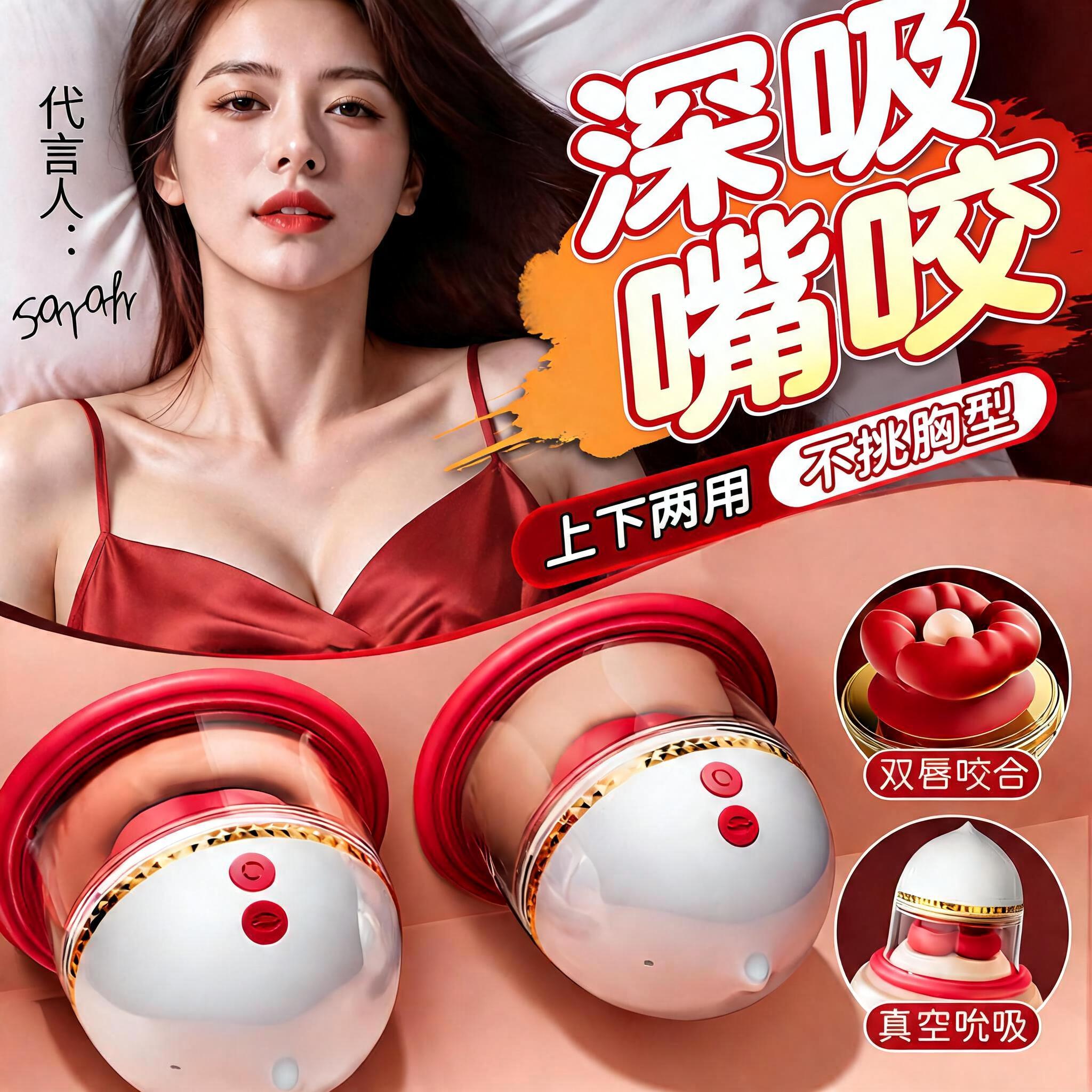 女性乳房自慰器按摩器乳夹震动情趣用品舌头成人女性玩具胸部奶夹
