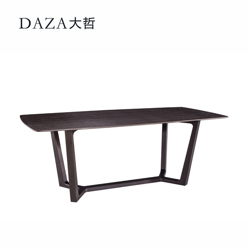 DAZA大哲经典极简实木大理石餐桌