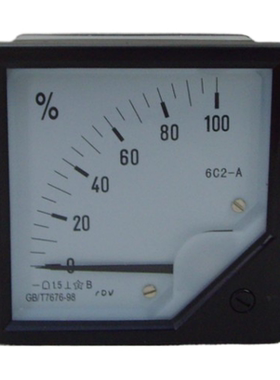 6C2-100%指针式开度表百分比仪表DC10V 20mA 4-20mA