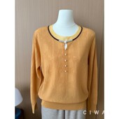 长袖 2026春秋洋气镂空五珠针织衫 女中老年妈妈装 气质百搭减龄上衣