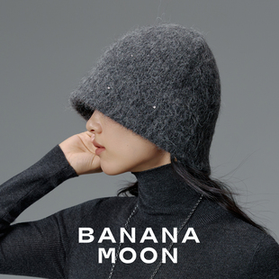 刚需强推_秘鲁羊驼毛羊毛混纺_BLINGBLING珠片点缀超美渔夫帽盆帽