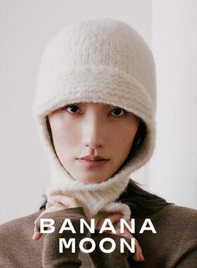 Bananamoon强推VTG90年代_复古针织羊驼羊毛圈圈纱挂耳帽护耳冷帽