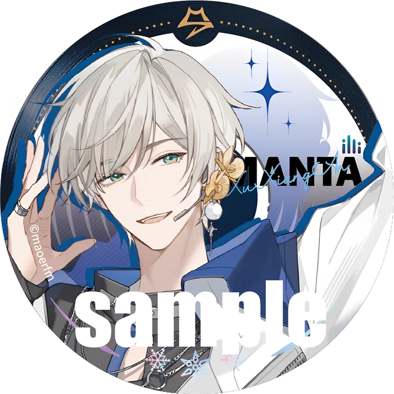 罗森X猫耳 LASER MANTA系列徽章吧唧周边