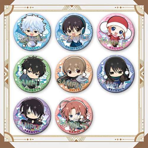 银魂打雪仗Q版动漫周边徽章吧唧