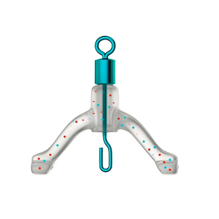 吉美新型防缠绕分叉器八字环子线夹鱼钩分线器硅胶子线防缠分离器