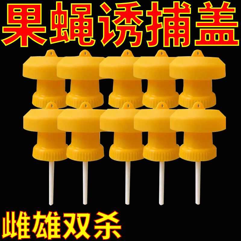 简易果蝇诱捕器盖头果园瓜地桔小实蝇针锋瓜蝇诱引捕捉诱剂果蝇药