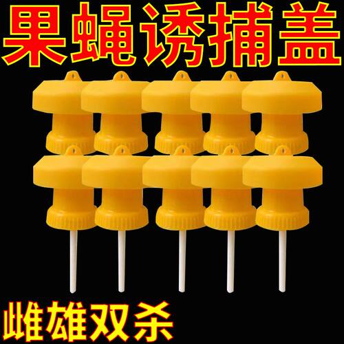 简易果蝇诱捕器盖头果园瓜地桔小实蝇针锋瓜蝇诱引捕捉诱剂果蝇药