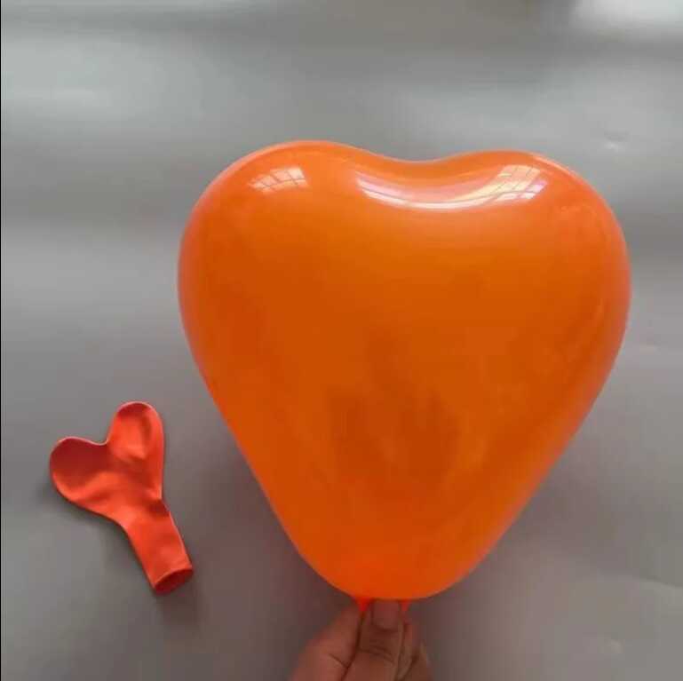 加厚马卡龙2.2克心形乳胶气球生日婚礼节日宴会布置订制LoGo