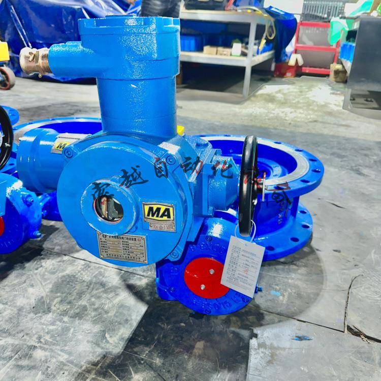 矿用瓦斯电动蝶阀WSD943F-25CDN300智能型法兰连接