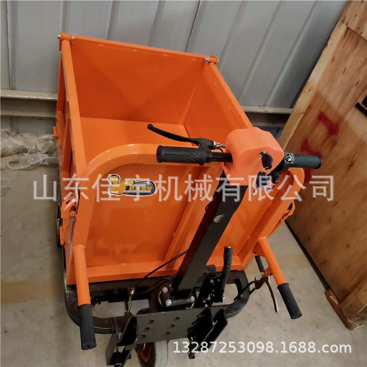 手推建筑工程灰斗车可进电梯的翻斗车汽油大容量自卸车
