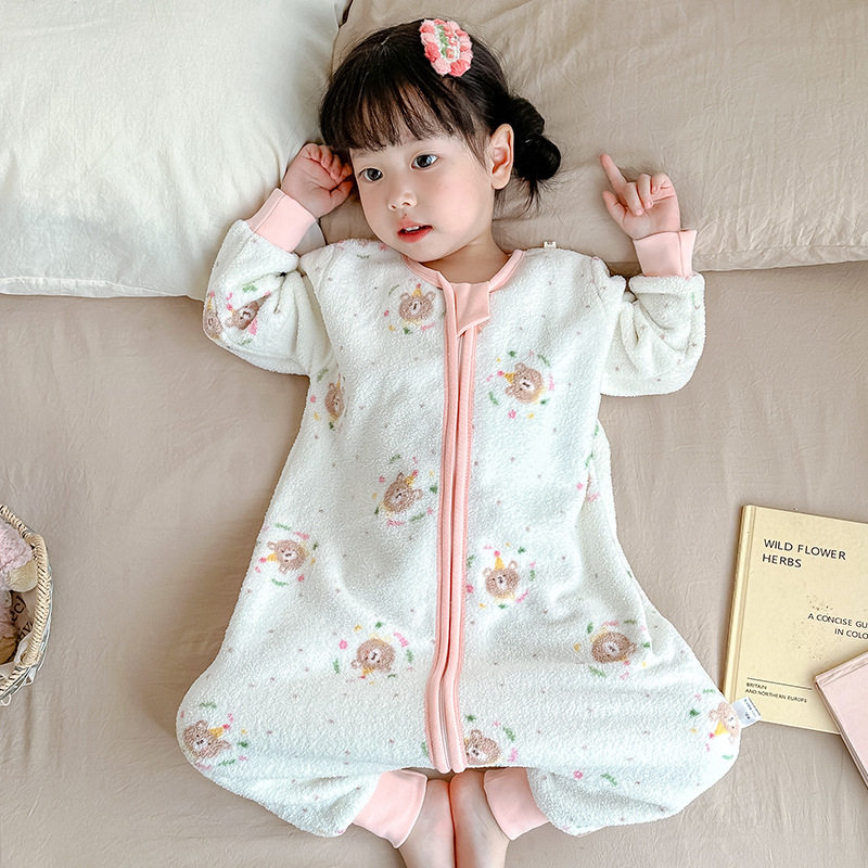 2025新款冬季婴儿睡袋宝宝分腿防踢被雪粒绒儿童珊瑚绒女童法兰绒,婴童用品,睡袋/防踢被,淘宝优惠券,粉丝福利购,淘宝优惠卷