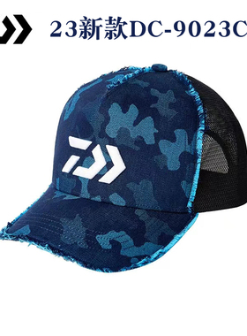 DAIWA达亿瓦23新款DC-9023CS迷彩棒球帽鸭舌帽钓鱼防晒遮阳帽子