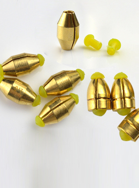 快速水中铜子弹铅 矶钓路亚铜海钓配件铜坠速降中通水中铜