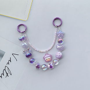 双链手机链包链娃娃款好看防丢过年手机新配饰春节红喜庆配件车挂