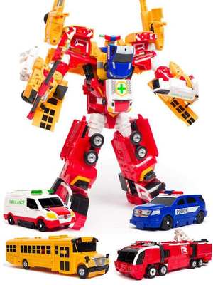 。咖宝车神玩具超护巨人四合体变形玩具汽车买奇酷魔幻男孩王牌车