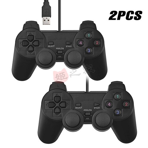 USB电脑有线游戏手柄双人震动