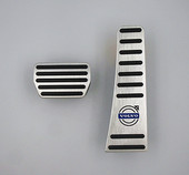 S80内饰改装 沃尔沃S90 油门刹车脚踏板铝合金 XC60 S60L V90 XC90