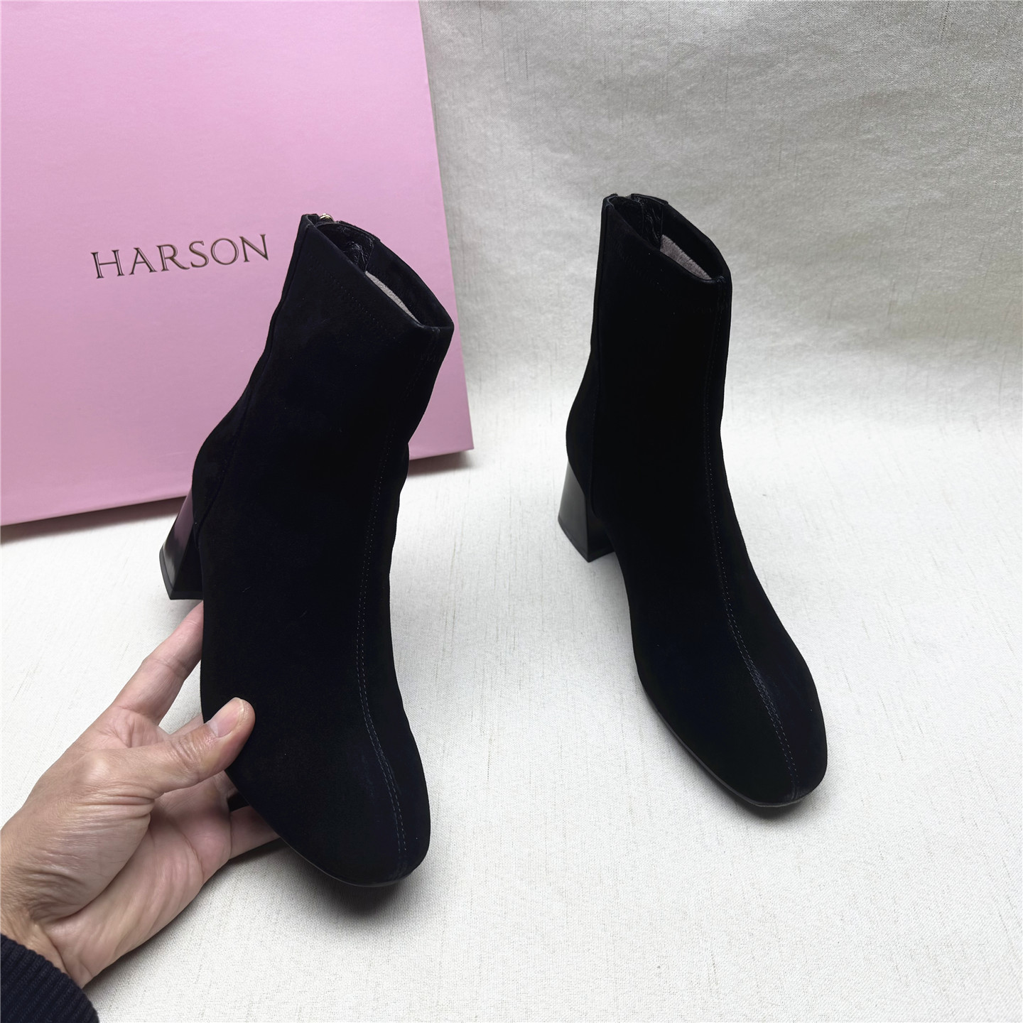 哈森品牌撤柜真皮孤品捡漏时装靴