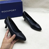 乐步撤柜正品 女鞋 真皮透气白宫鞋 Rockport 浅口职业oL尖头高跟鞋
