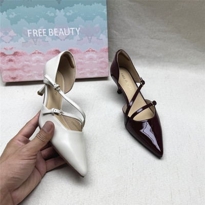 FREEBEAUTY自由姿色真皮高跟女鞋