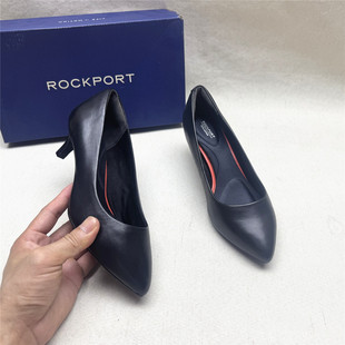 尖头通勤舒适工作鞋 时尚 乐步撤柜正品 真皮单鞋 W版 女新款 Rockport