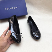 浅口单鞋 Rockport 鞋 女新款 乐步撤柜真皮时尚 蝴蝶结圆头低跟时装