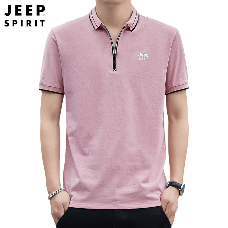 JEEP SPIRIT夏季Polo衫男短袖t恤男士半袖上衣潮牌新款男装7217