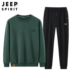 JEEP  SPIRIT 秋冬款卫衣时尚潮流休闲两件套外套套装TT71957207