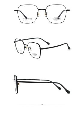 哥拓普眼镜架 levelnine/休闲超轻B钛潮流网红大框文艺镜框 87225