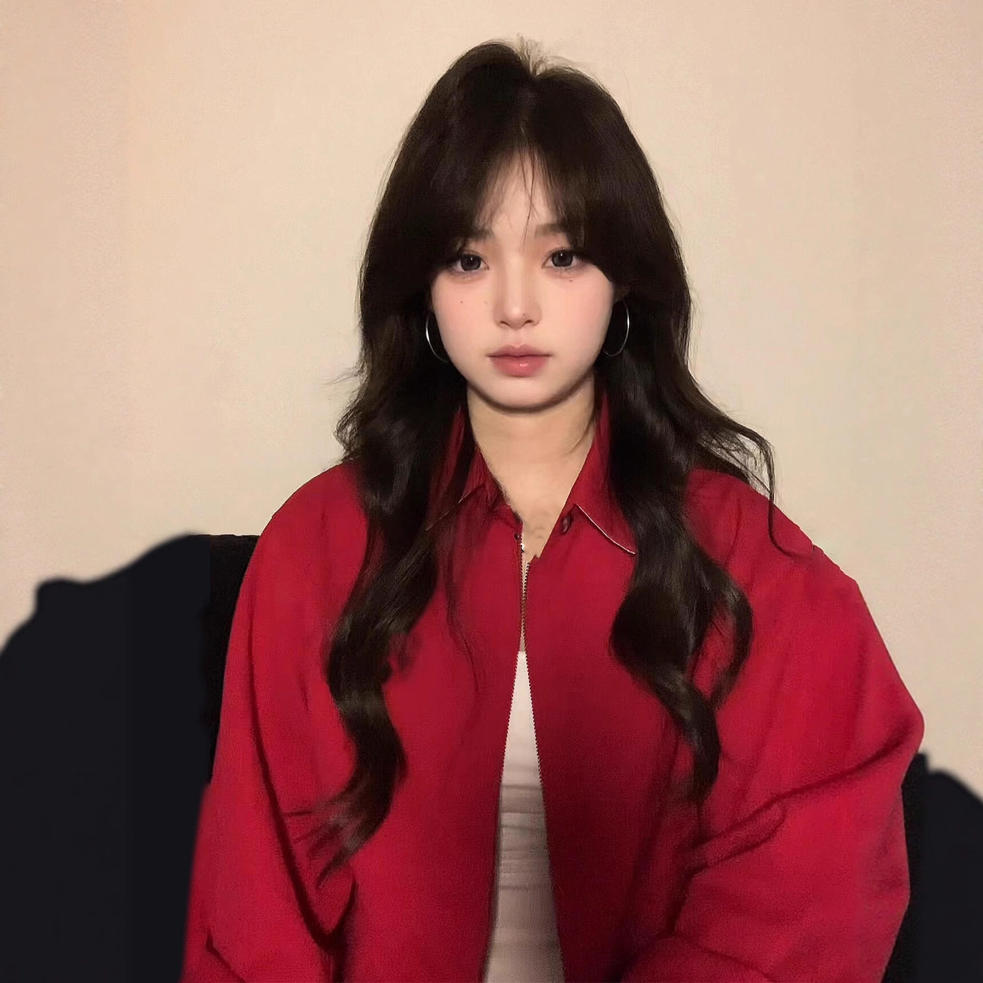 红色夹克外套女2026新款早秋小个子短款正肩翻领复古休闲上衣