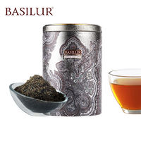 BASILUR Oriental Earl Grey Tea leaves in bulk, 100g. Earl Grey tea can be used to make English black tea milk tea thumbnail 4