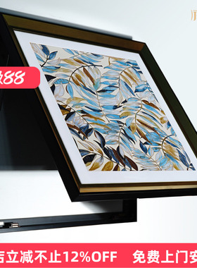 瑞杰 电表箱画《家叶繁茂》高端珐琅彩工艺 液压杆配电箱遮挡挂画