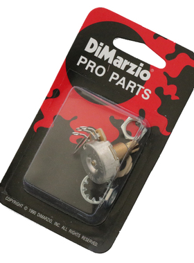 美国DiMarzio 250K 500K电吉他电位器音量音色钮铜轴切单CTS弹跳