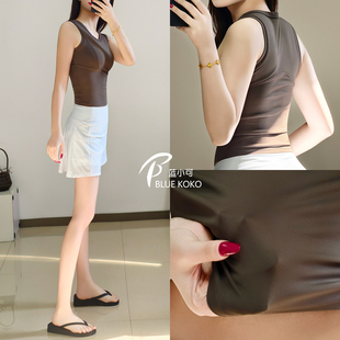 蓝小可高强度防震聚拢运动内衣女美背防下垂跑步训练文胸瑜伽背心