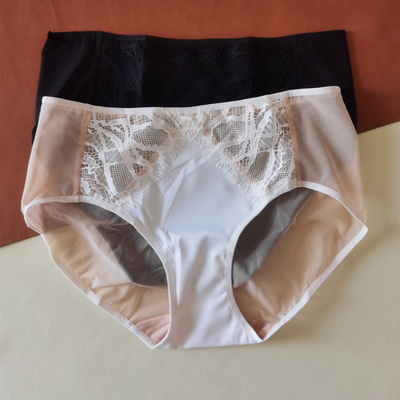 法式性感网纱透视女生透气三角裤