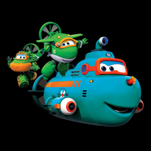 超级飞侠威利潜水艇声光版电动玩具活力潜水队大号变形奇奇小青