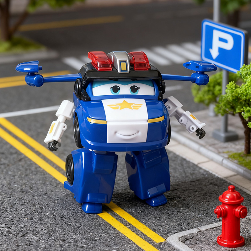 奥迪双钻超级飞侠露探长变形玩具