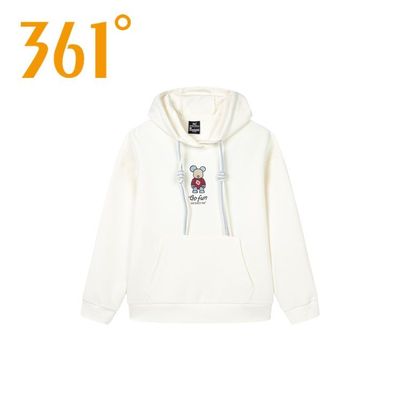 361度连帽卫衣女2025秋季新款针织长袖套头衫运动上衣女562519812