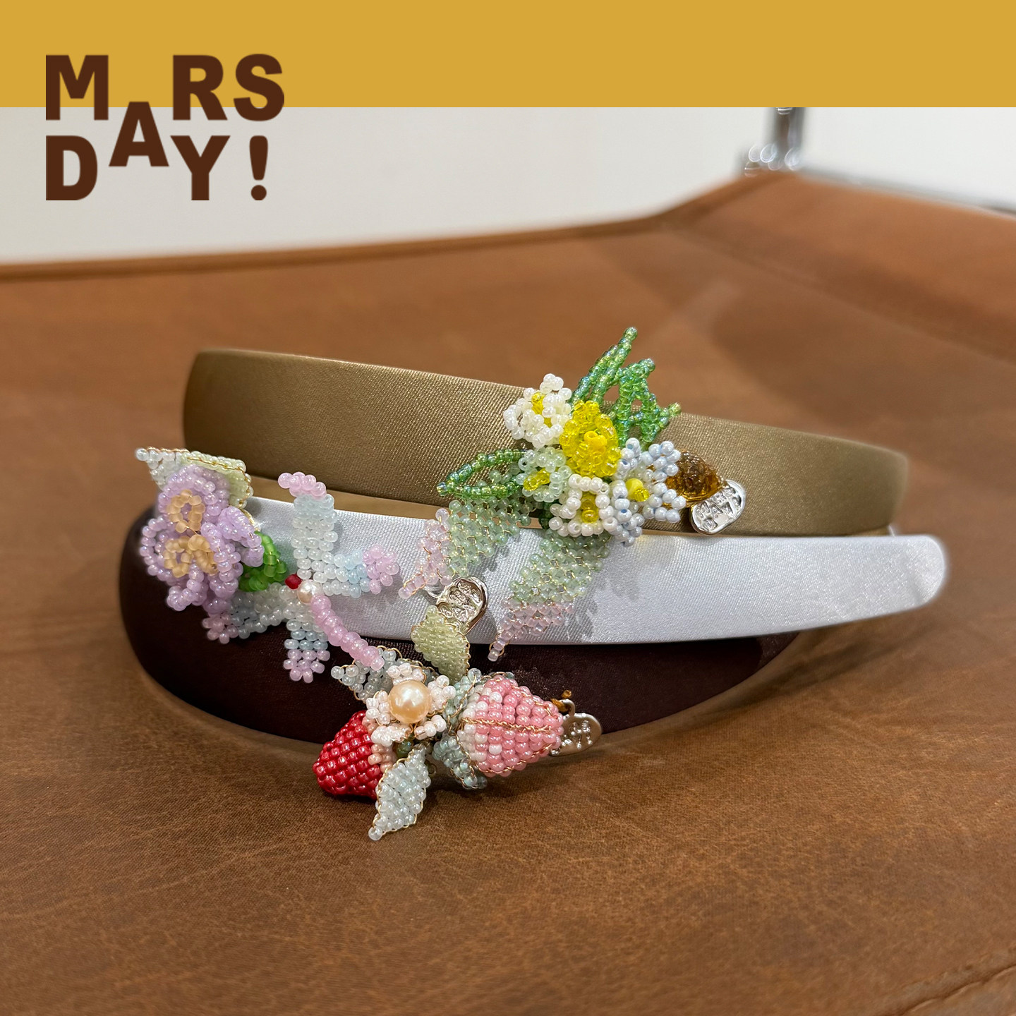 MARSDAY 柠檬系列串珠发箍清新舒适时尚发饰