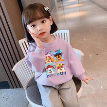 女童秋冬款一体绒卫衣女宝宝旺旺队童装儿童汪汪衣服纯棉加绒上衣