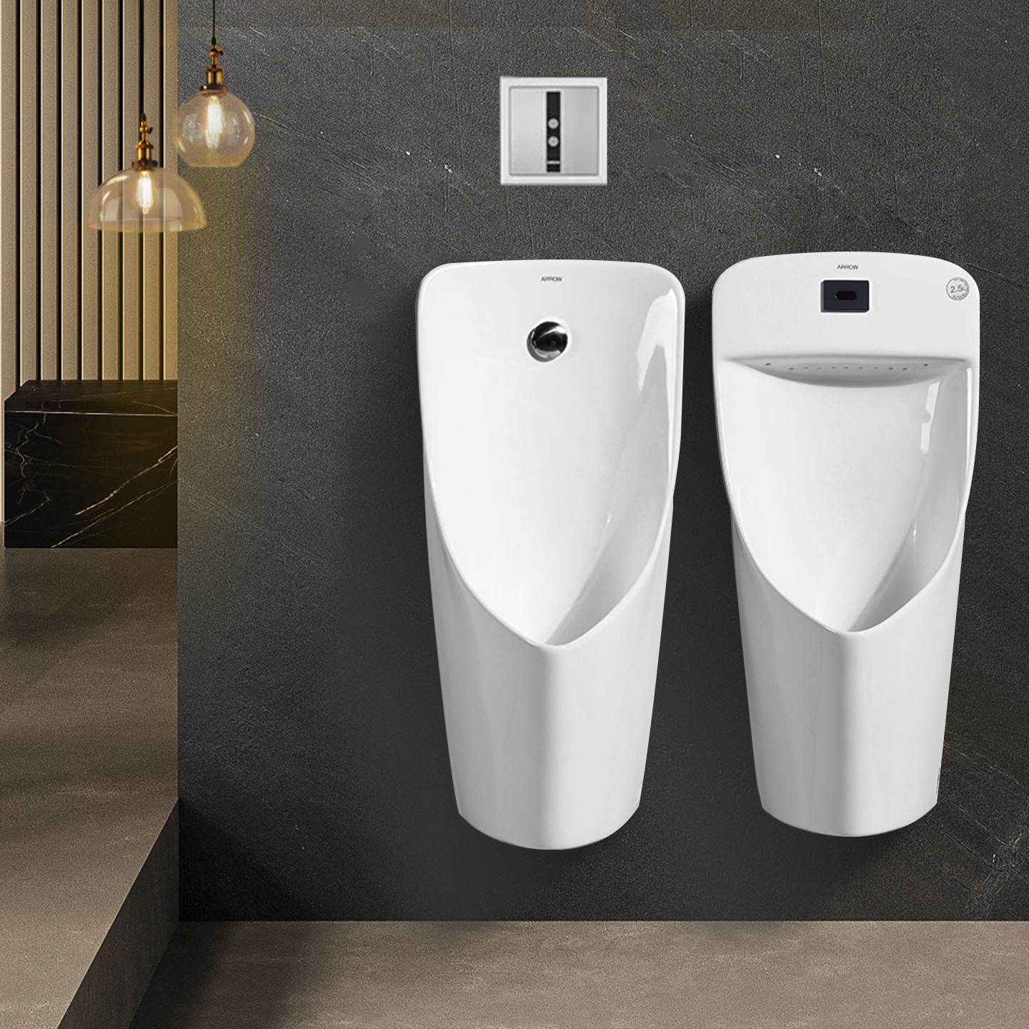 箭牌小便斗感应一体挂墙式